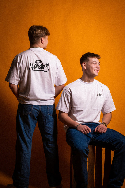 Mescher - MED RYG (Hvid)